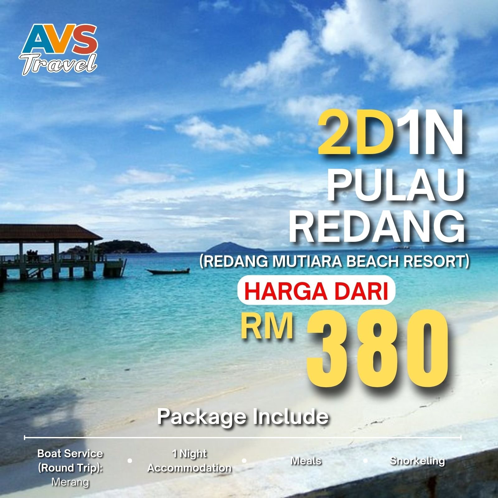 2D1N Pulau Redang (Redang Mutiara Beach Resort)